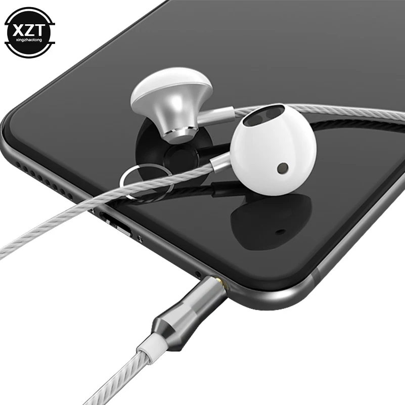 2019 наушники 3 5 Stereo Bass шумоподавляющие с микрофоном управление проводом для