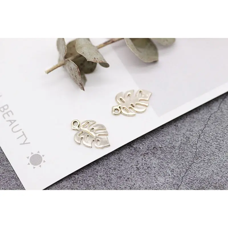 leaves Ювелирный материал, ювелирный материал, серьги ручной работы, серьги ручной работы, олень, ветка, кулон, искусство, Молодежные украшения, 6 шт. в упаковке - Цвет: leaves