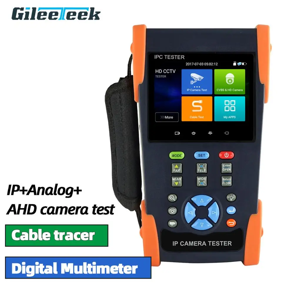 CCTV тестер IPC3500 Plus H.265 4K IP 8MP AHD аналоговых камер монитор с кабелем tracer цифровой