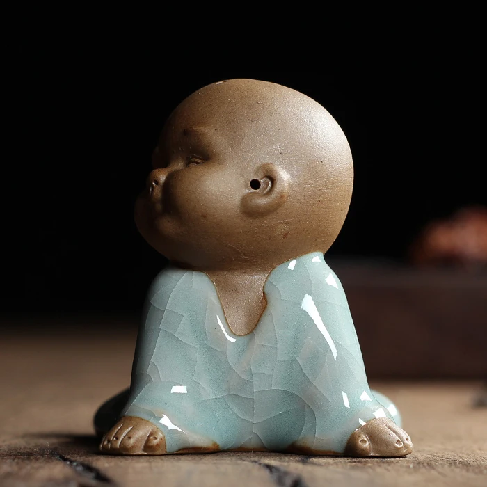 Традиционная китайская фиолетовая глина глазурованный буддизм искусство и