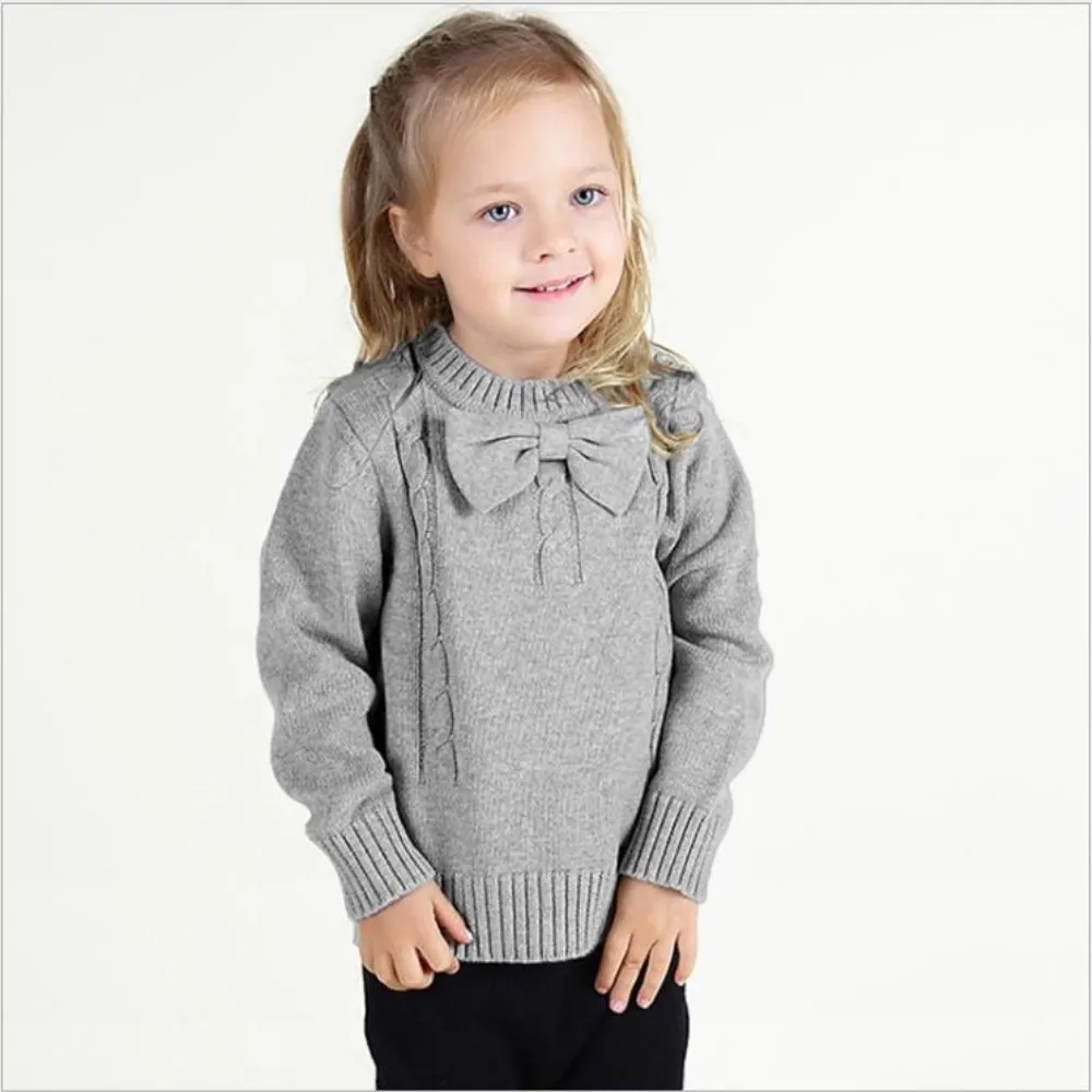 2019 на весну осень и зиму Одежда для детей Свитера маленьких девочек с длинным