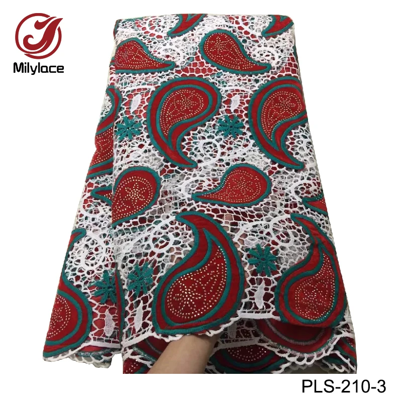 Новое поступление гипюровая кружевная ткань Milylace с бархатным материалом узорные