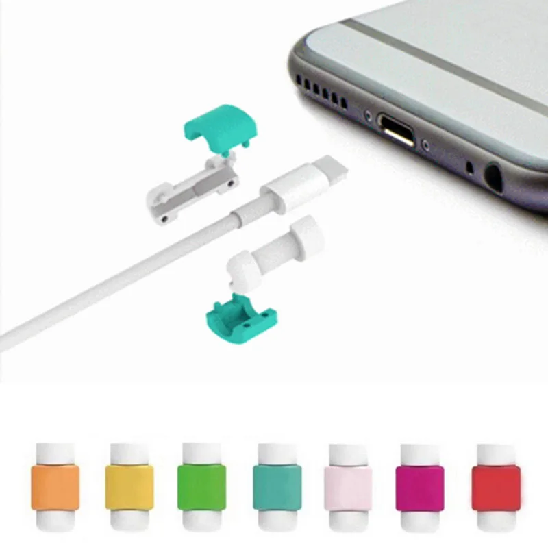 Модные защитные наушники с USB кабелем 50 шт./лот красочное сохранение кабеля для