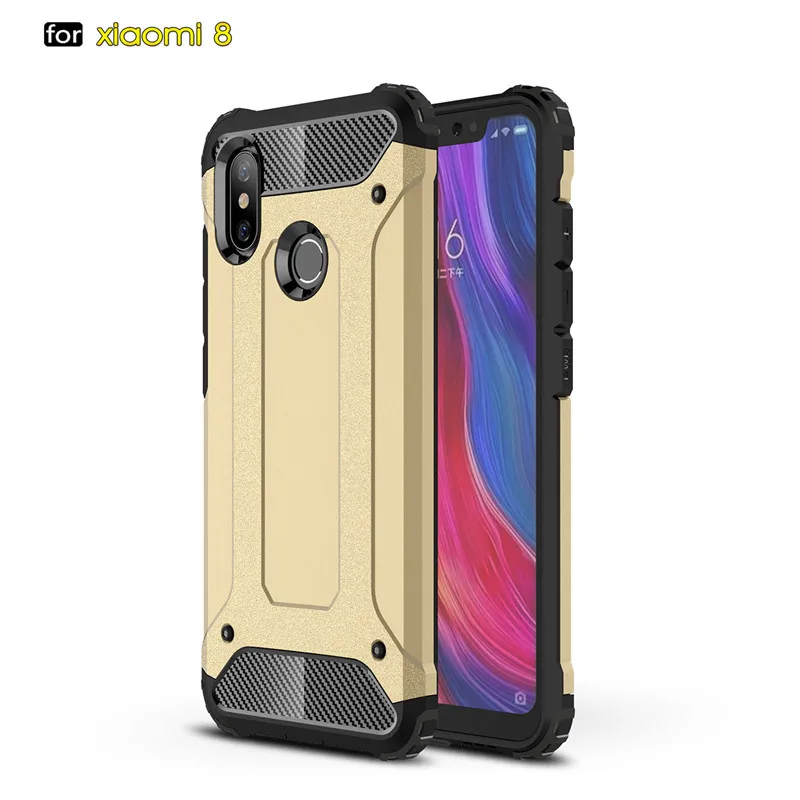 Гибридный противоударный бронированный чехол для телефона Xiaomi Mi 8 SE 5 5S Plus 6 Max 2 Mix 2s