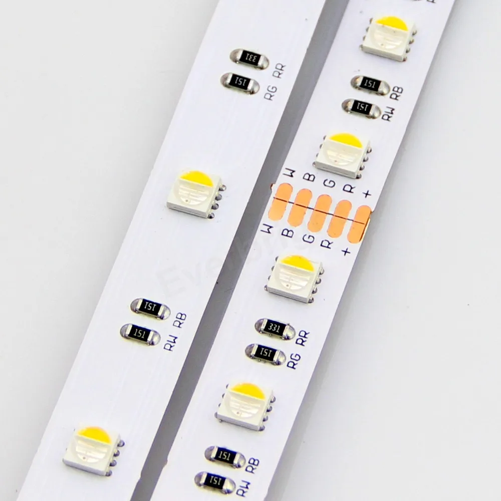

New Arrival RGBW LED Strip SMD5050 Flexible Light, 60 leds/m 5m300leds, IP65/IP67 waterproof, RGB+White RGB+Warm White