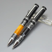 high quality black orange ballpoint pen school office stationery classics writing refill pens gift