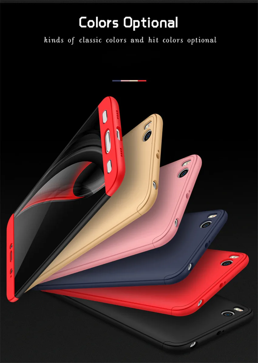 Case For Xiaomi Mi 5s Mi5s Cover Original Protective Phone Housing Hard PC 360 Full Body Cases Fundas |
