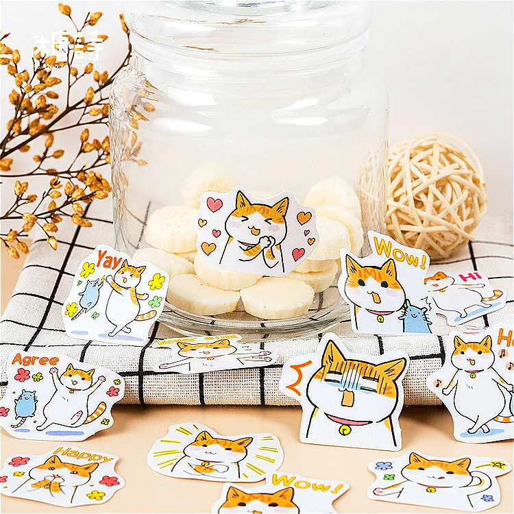 45 шт./компл. футболка с толстым котом; закладки свежий милый книги маркер страницы студенческие канцелярские принадлежности для школьных канцелярских товаров