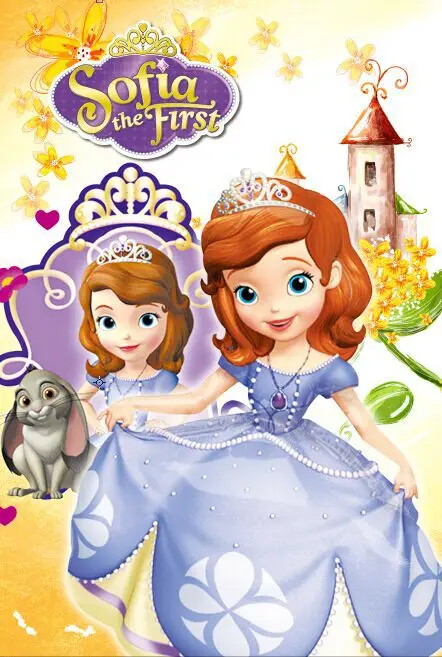 Виниловый фон для студийной фотосъемки с замком принцессы Софии 5x7 футов 150x220