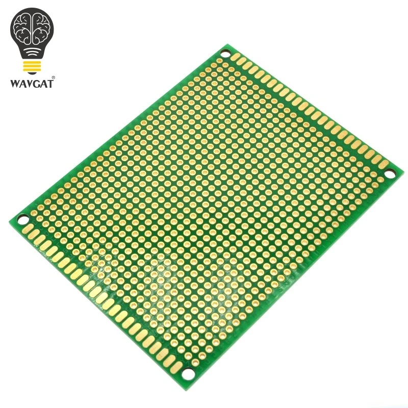 WAVGAT 7X9 см двухсторонний медный Прототип pcb 7*9 универсальная плата для Arduino |
