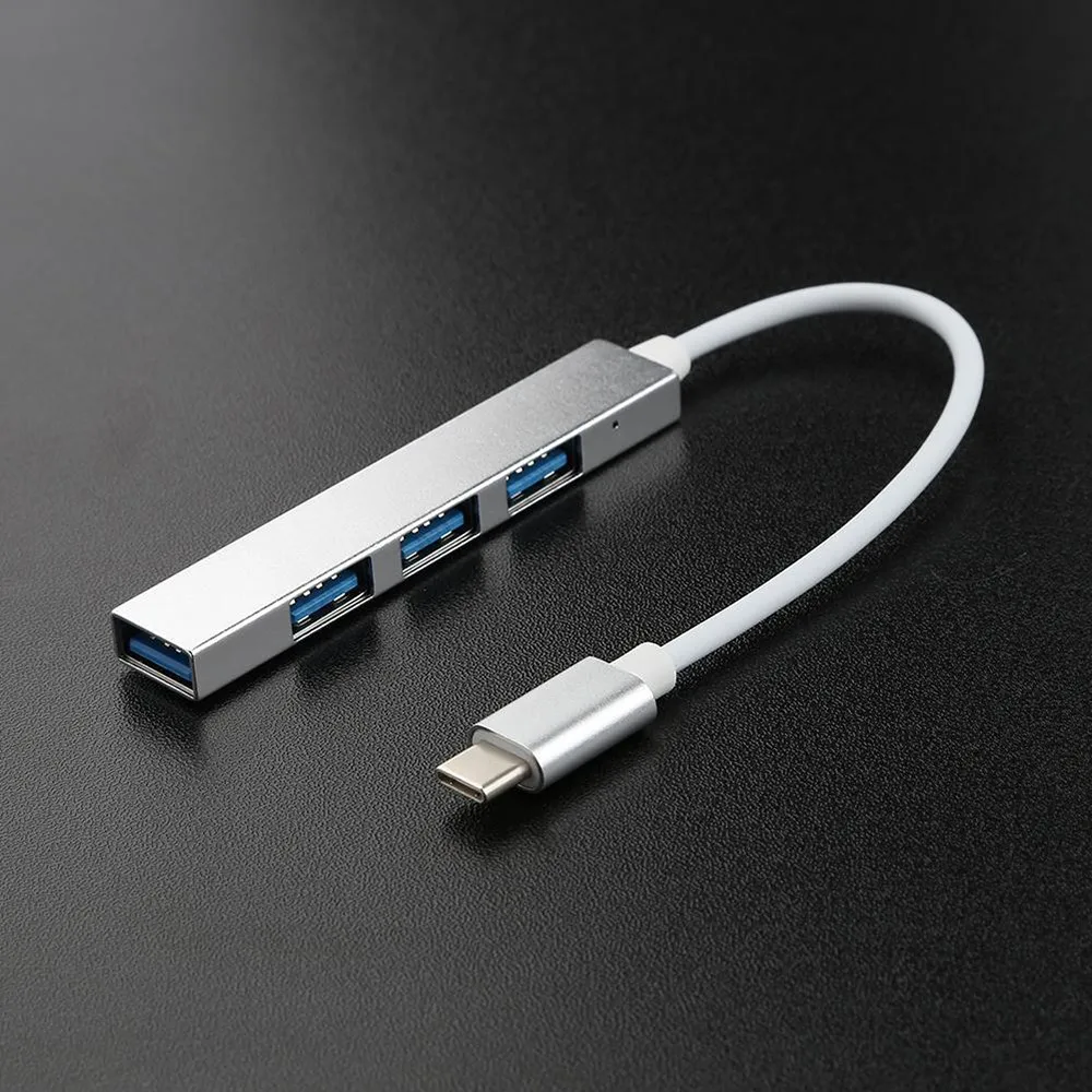 MiOYOOW USB Hub 3.0 Type-C To 4 USB Adapter Ultra-Thin Mini Portable 4-Port Hub For Macbook Pro Mobile Phone Laptop
