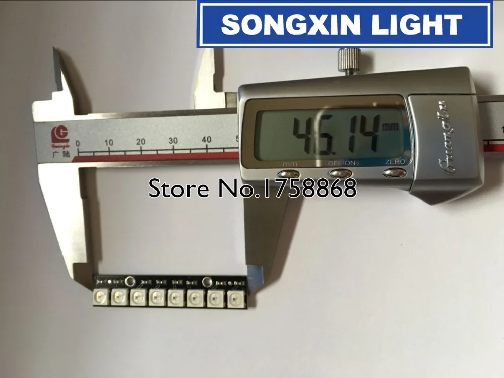 Светодиодные лампы WS2812 5050 RGB 8 каналов 1 шт. встроенная полноцветная макетная