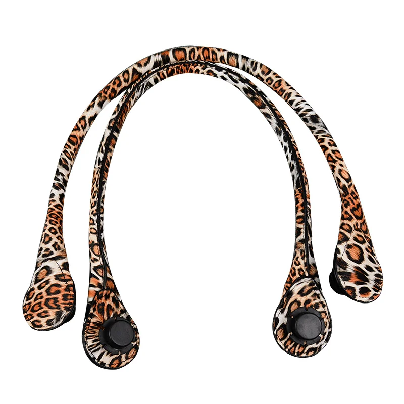 Новинка 1 пара длинных ручек из мягкой искусственной кожи с цветочным принтом для