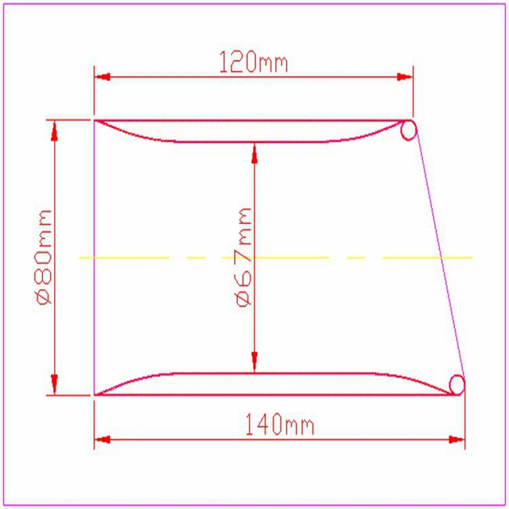 Универсальный автомобильный хвостовой глушитель выхлопной трубы из