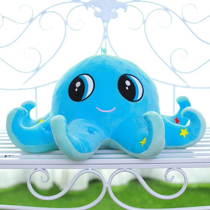 40 см Kawaii стежка Плюшевые Игрушечные лошадки Мягкие осьминог животных губка Боб