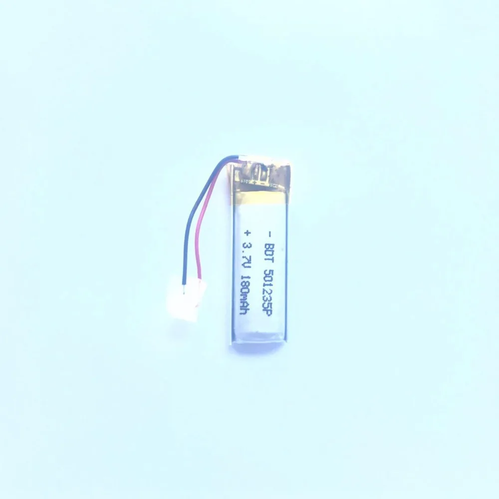 3 7 В 180 мАч Батарея 501235 соединительная головка SH1.25MM 2 P литий полимерный Li Po головы