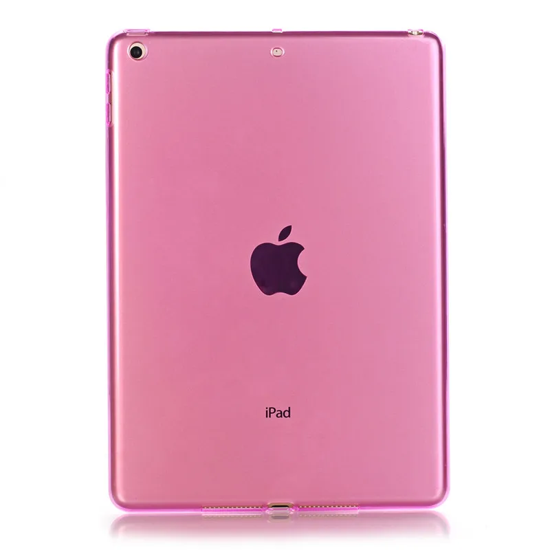 Pink Для нового ipad 9,7 чехол прозрачный мягкий ТПУ чехол для ipad Air/5 9,7 дюймов - Цвет: Pink