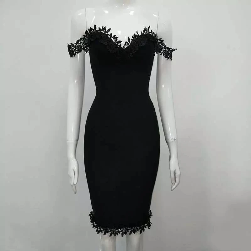 Новые Для женщин Лето Slash шеи Элегантные Дизайнерские платье Сексуальная с плеча