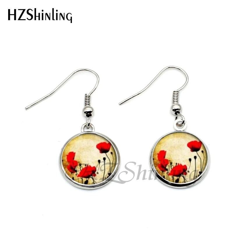 Женские серьги подвески в виде красных цветов|red earings jewelry|art vintage jewelryearrings dangle |