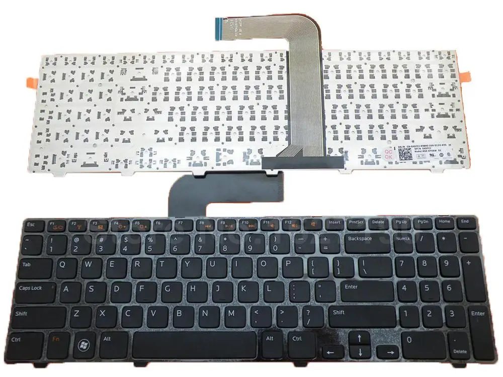 Клавиатура США для DELL NEW Inspiron 15R N5110 черная рамка черные клавиатуры для ноутбука PN: DY0SW 9Z. N5YSW. 001 04DFCJ MP-10K73