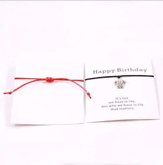 1 шт.. подарок на день рождения Винтаж черепаха Шарм браслет для женщин Мужчины