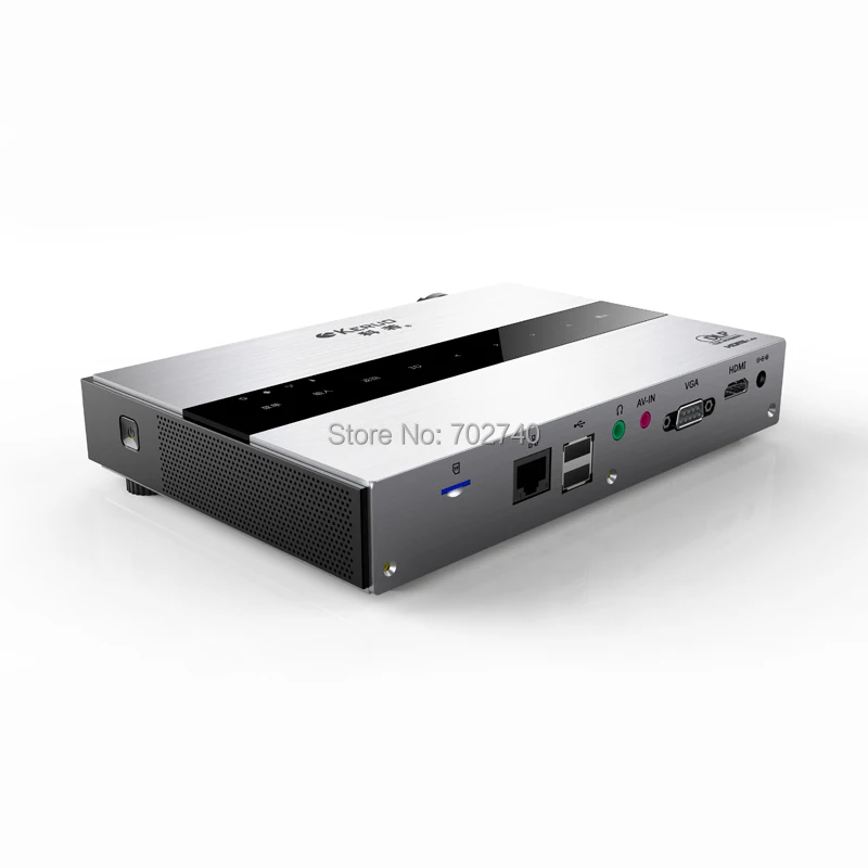 2017 Новый DLP 7100 люмен Андроид Система Металлический корпус Мини проектор WiFi Умный