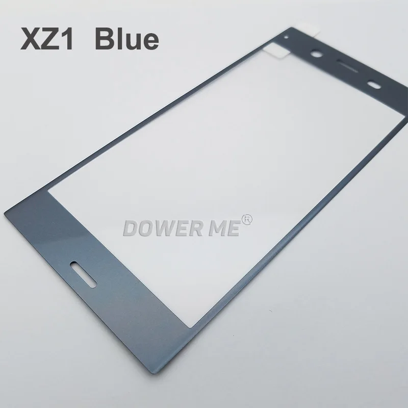 For XZ1 Blue Dower Me 3D изогнутый Мягкий край полностью проклеенный закаленное стеклянный дисплей Защитная пленка для sony Xperia XZ1 G8341 XZ1 Compact XZ1c - Цвет: For XZ1 Blue