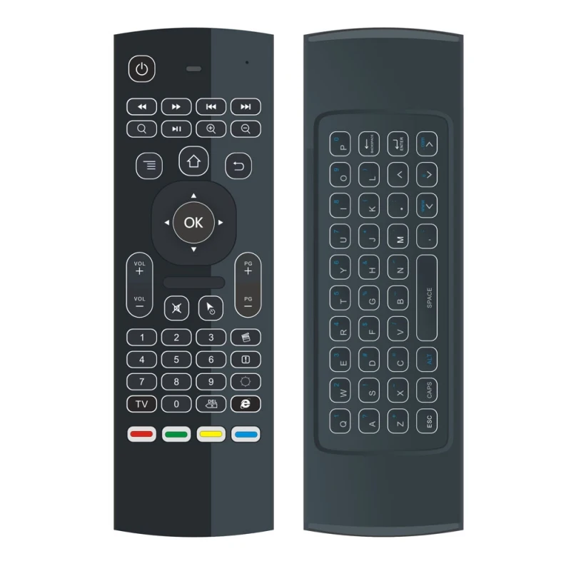 MX3 MX3-L подсветкой Air Мышь T3 Smart Remote Управление 2 4 г RF Беспроводной клавиатура для X96