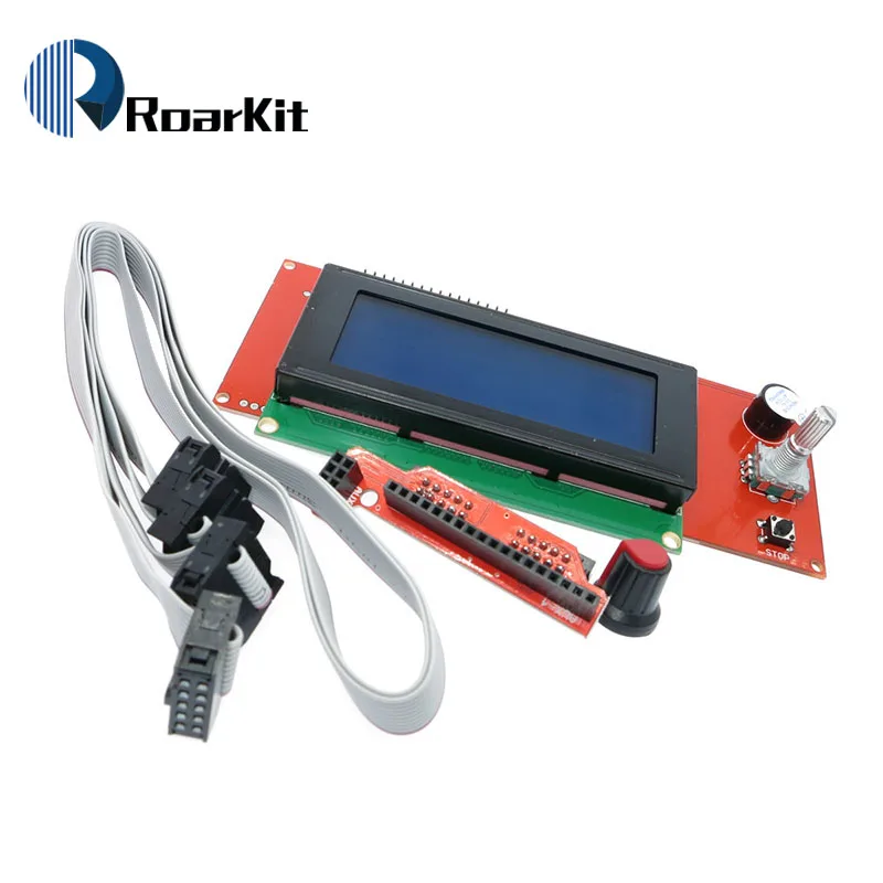 Продвижение 3D Принтер Комплект Reprap умные Части контроллер дисплей Ramps 1 4 2004 ЖК