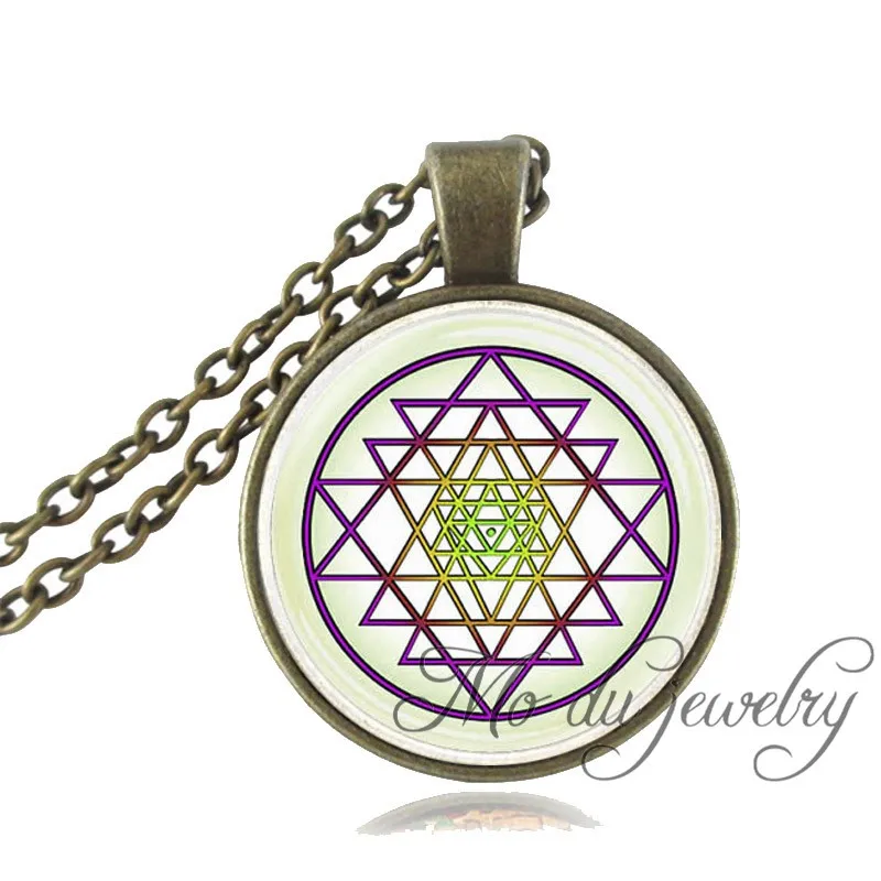 1pc Buddhist Sri Yantra Pendant Mandala Necklace Sacred Geometry Jewelry Women | Украшения и аксессуары