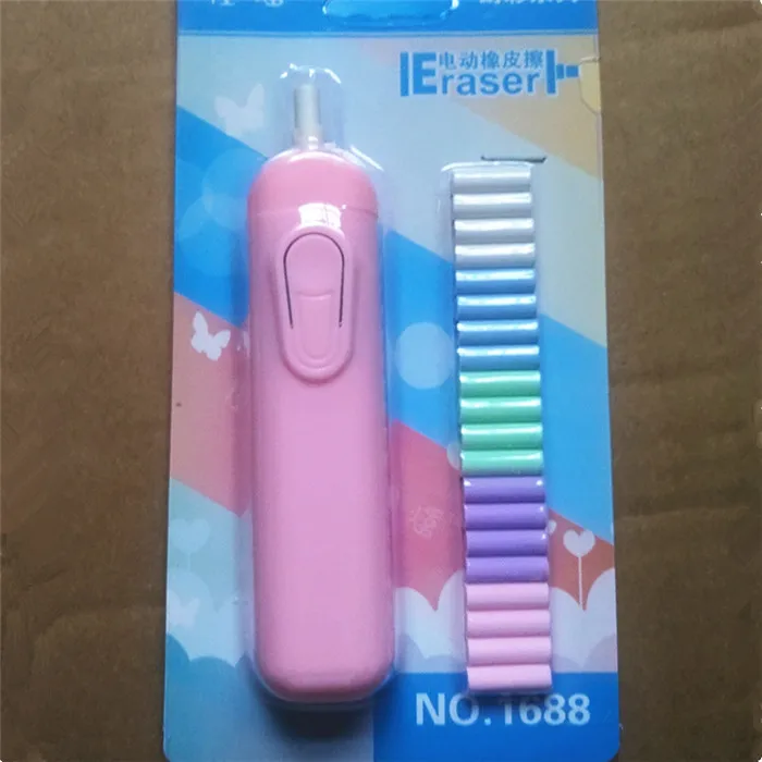 1pc Automatic Electric Pencil Eraser Writing Drawing Office School Supply Student Artist Stationery Children's Day Gift 4 Colors