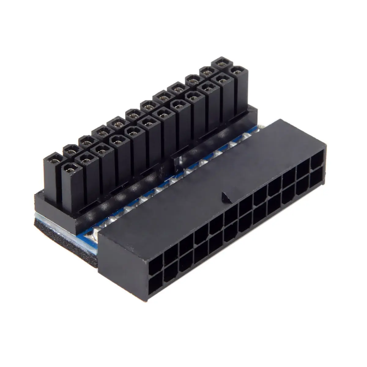 ATX 24Pin гнездо к 24pin папа 90 градусов адаптер питания материнская плата для
