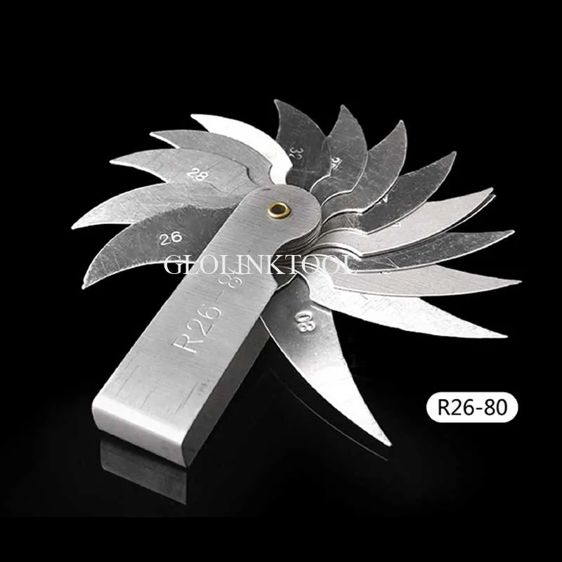 4 шт. радиус набор датчиков R1-6.5/R7-14.5/R15-25/R26-80mm из нержавеющей стали измерительные приборы