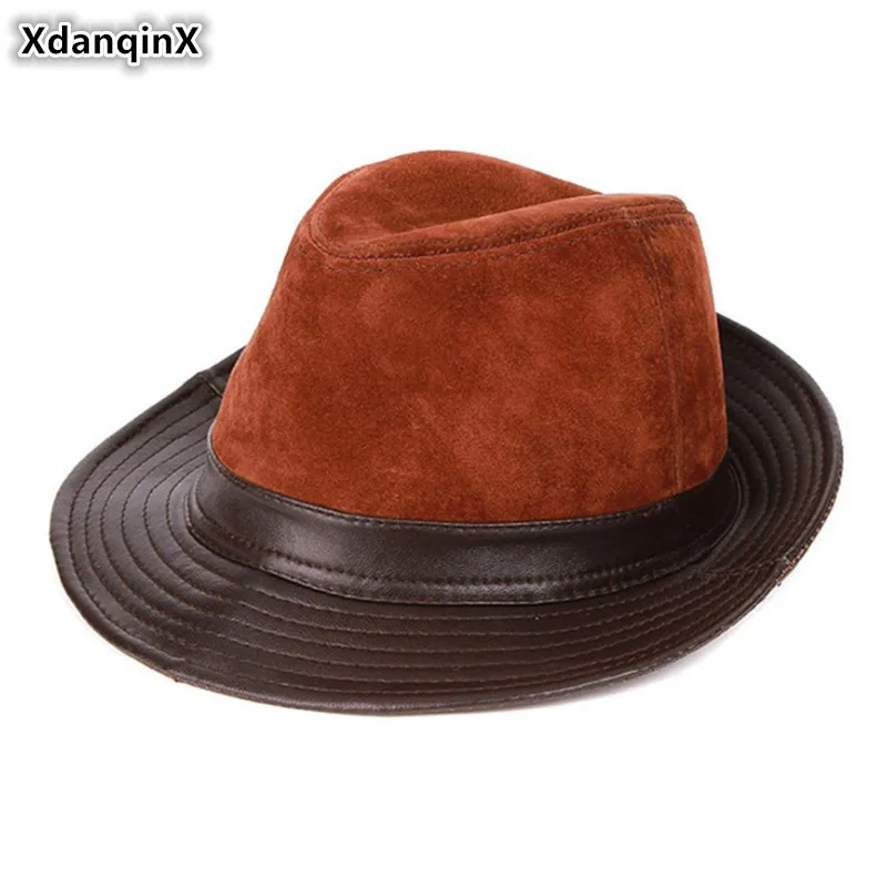 Шляпа xdangqinx из натуральной кожи новинка 2019 года мужские кожаные шапки в стиле