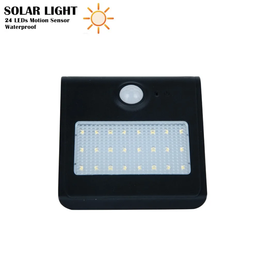 Садовая светодиодная Солнечная лампа водонепроницаемый IP65 2835 SMD 24 светодиода ABS
