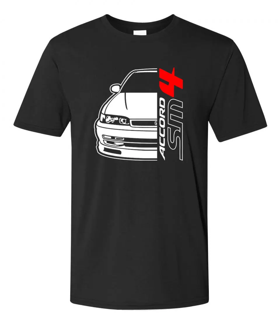 

Tops Summer Cool Funny T-Shirt Face Custom Japan Car Accord SM 4 Tshirt for Men 100% Cotton Free Shipping Summer