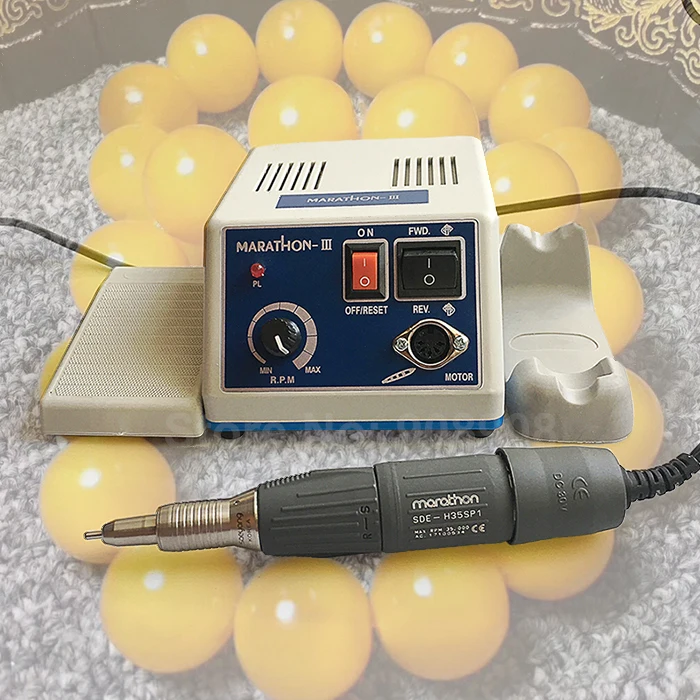 

220V/110V 35000rpm SHIYANG New N3 Hand Grinder Power Engine + Marathon SDE-H35SP1 Handpiece Micromotor