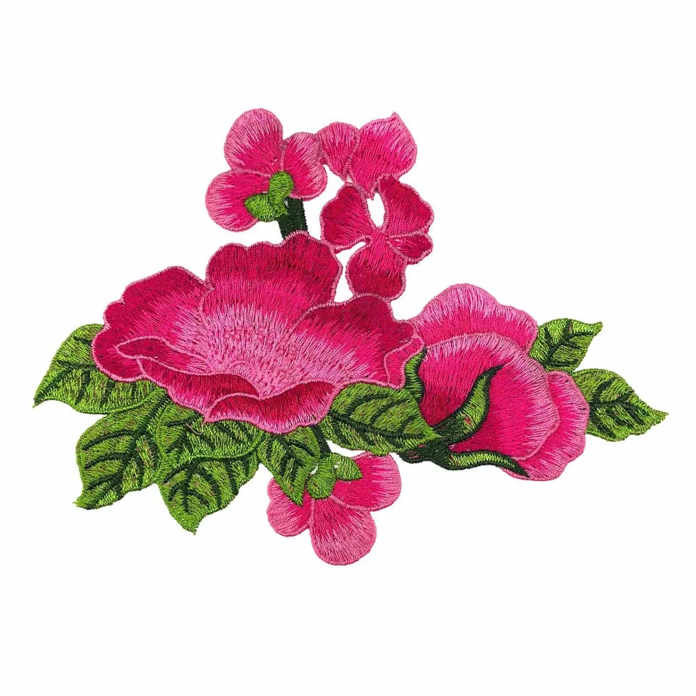 1Pcs 18.5*13.5cm New Delicate Embroidery Clothing Applique Flower Patches DIY Ethnic Style Collar | Дом и сад