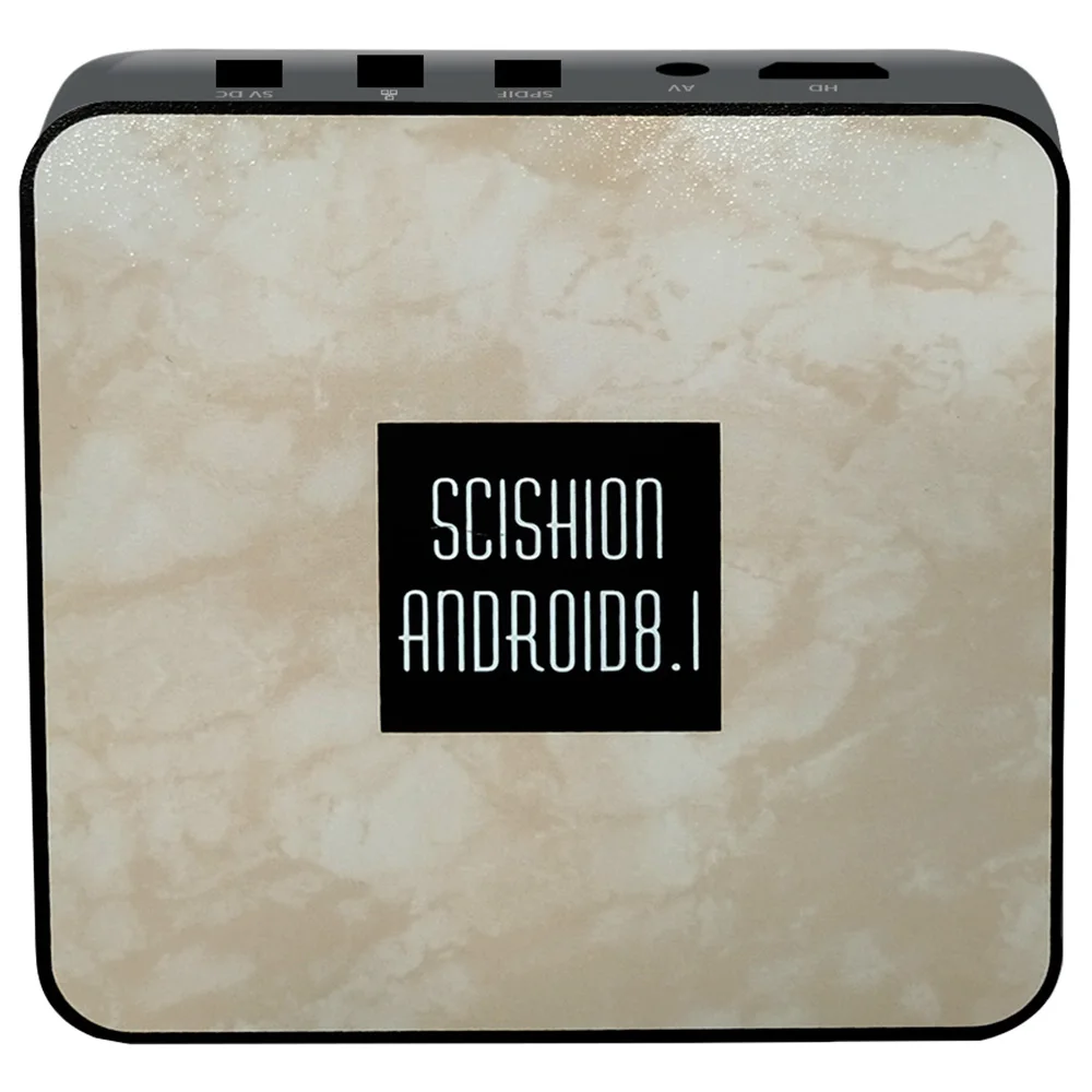 Смарт ТВ-приставка SCISHION RX4B RK3328 Android 8 1 4 Гб RAM + 32 ГБ ROM 2 4G WiFi 100 Мбит/с BT4.0 поддержка 4K