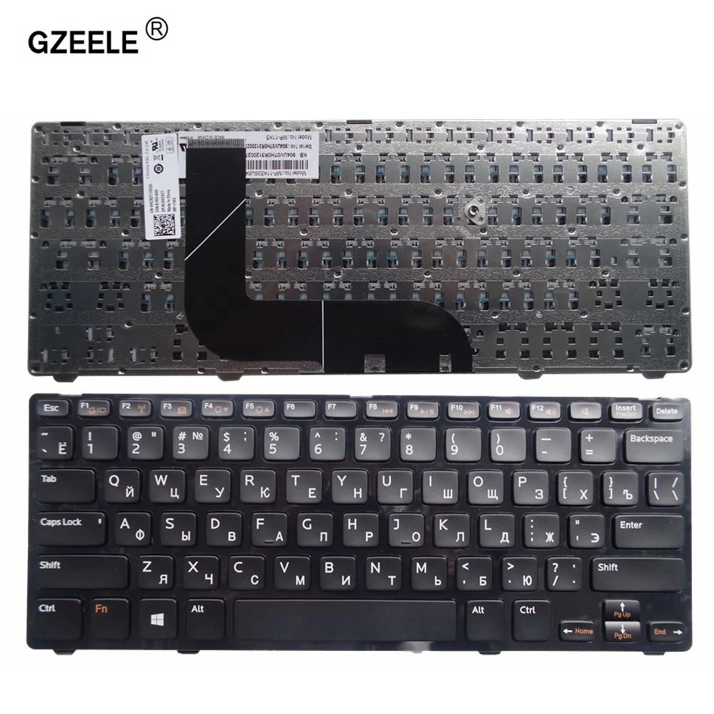 Клавиатура для ноутбука GZEELE DELL Inspiron 14z 5423 Ins14ZR 1618 1316 Ins14ZD 3516 1618S 13Z 5323 Vostro 3360 P35G RU