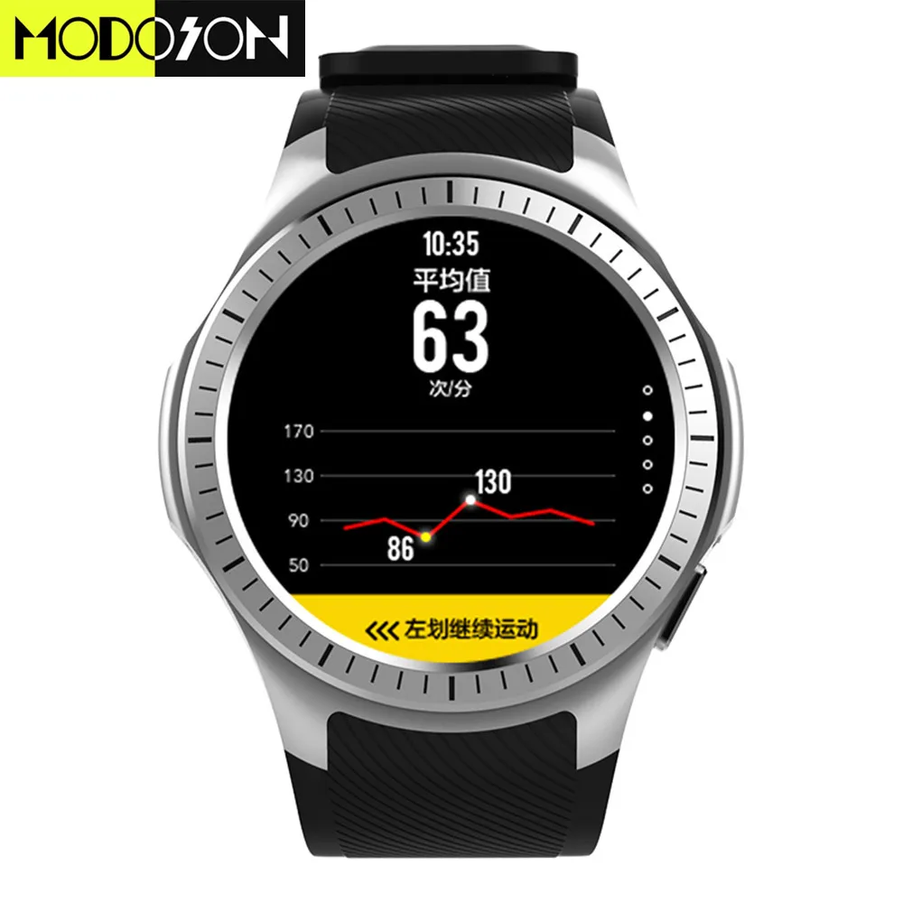 MODOSON gps Смарт часы L1 монитор сердечного ритма Смарт часы фитнес трекер часы для samsung huawei Xiaomi LG sony ios Apple iphone - Цвет: silver black