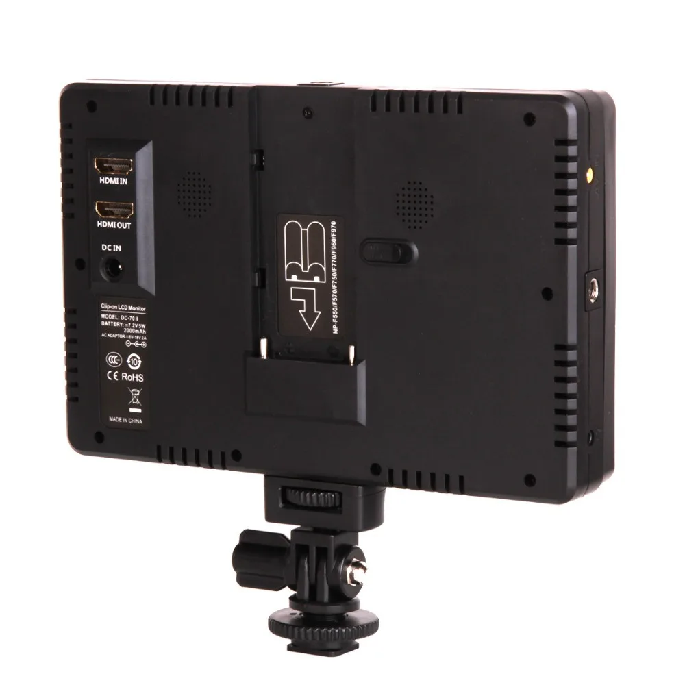 Оригинальный VILTROX DC 70 II 7 &quotHD 1024x600 ЖК монитор с клипсой HDMI AV вход для DSLR Sony Canon