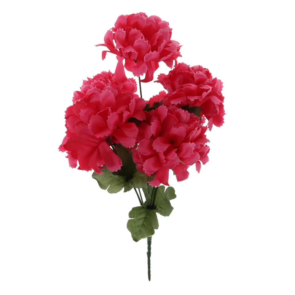 Rose Red Декоративный цветок хризантемы искусственный букет цветы на кладбище домашний декор для свадьбы предметы для украшения дня рождения - Цвет: Rose Red