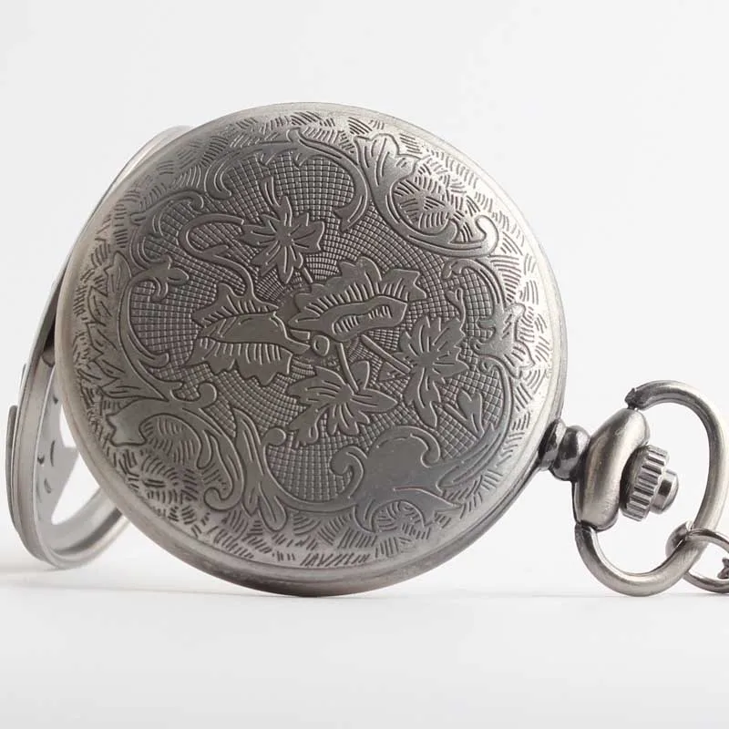 Hot Sell Antique Bat Shape Hollow Bronze Case Quartz Pocket Watch Pendant Chain Man Women Gift Watches | Наручные часы