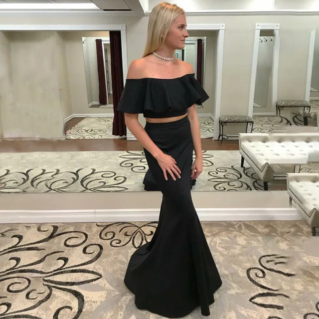 Длинное сексуальное платье для выпускного вечера темно-зеленое Русалка на заказ