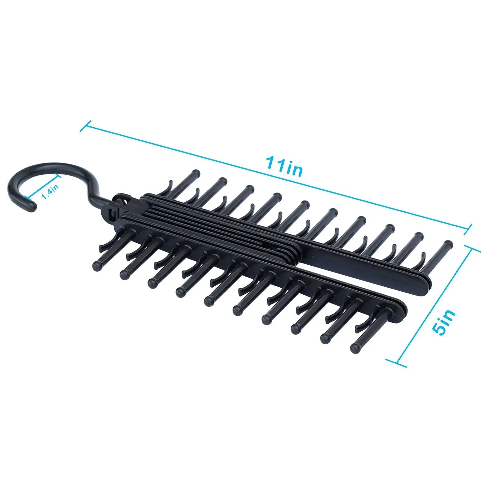 Adjustable 360 Degree Rotating Tie Rack Belt Scarf Neckties Hanger Holder Multifunctional Closet Organizer Top Quality | Дом и сад