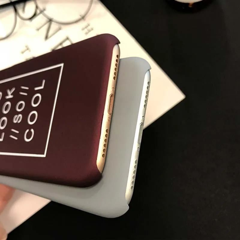 You Look So Cool чехол для телефона iPhone X XR XS Max 5 5S SE 6 6S 7 8 Plus полупакет жесткий пластиковый
