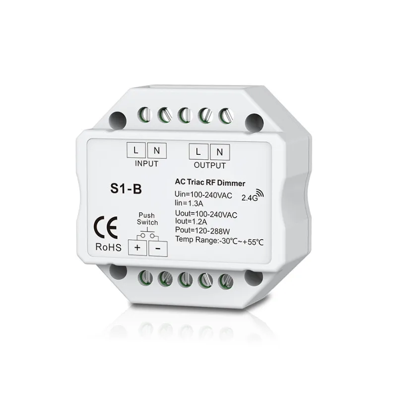 AC симистор светодиодный диммер 220V 230V 110V Беспроводной РЧ с регулируемой яркостью