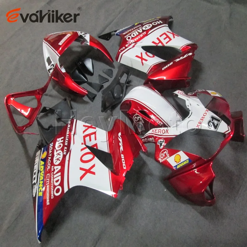 

motorcycle cowl for VFR800 2002 2003 2004 2005 2006 2007 2008 2009 2010 2011 2012 red white ABS motor fairing H2