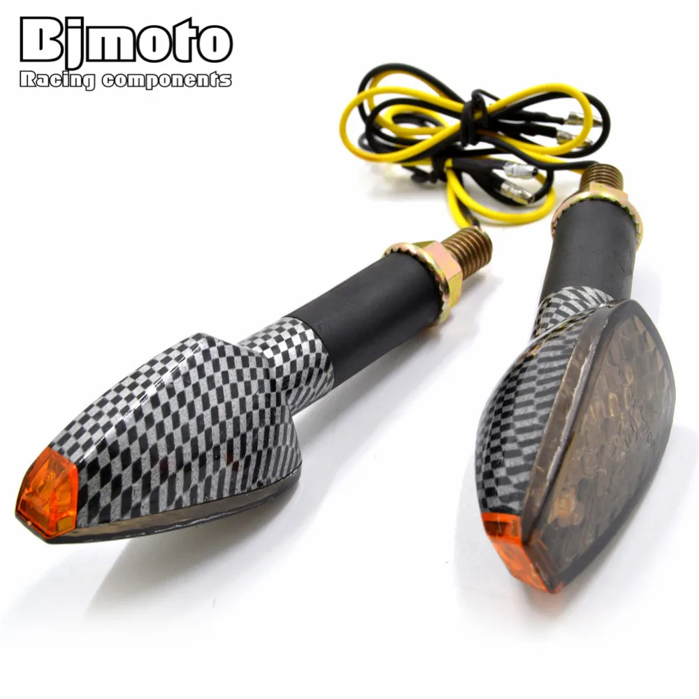 bjmoto2 pcs/ Pair Motorcycle LED Turn Signal Light High Quality Indicator Color Amber Blinker Lights Tourner les lumieres |